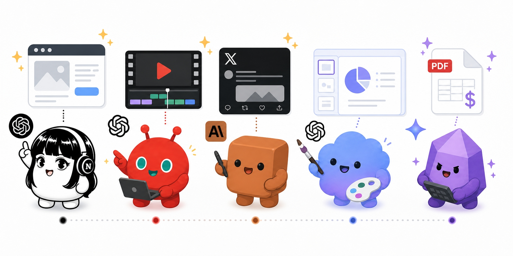 AI社員マスコット